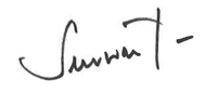 welcome letter signature